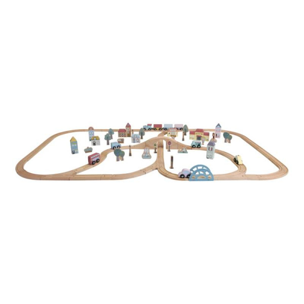 Little Dutch | Holzeisenbahn XXL - Starter-Set FSC | LD4487