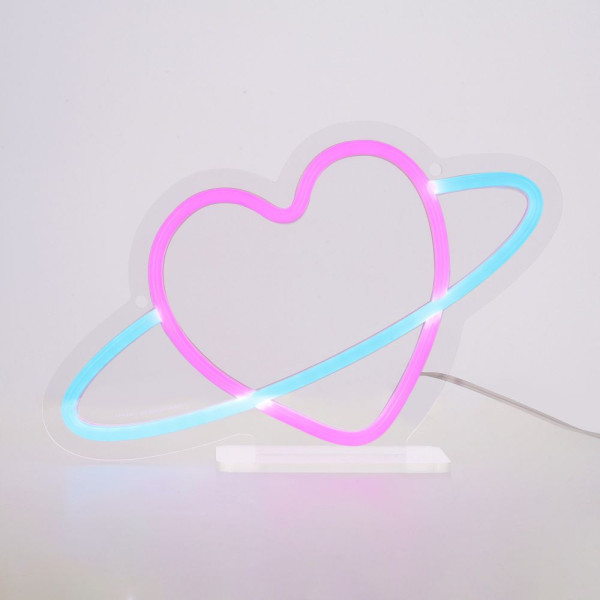 Legami | NEON-EFFECT LED SIGN - IT'S A SIGN - PLANET HEART | NEL0003