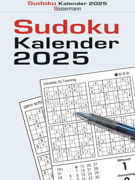 Bassermann | Sudokukalender 2025. Der beliebte Abreißkalender mit 800 Zahlenrätseln | Krüger, Eberhard