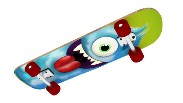 Vedes | NSP Skateboard Cyclops, LED Räder, L78cm | 73415799