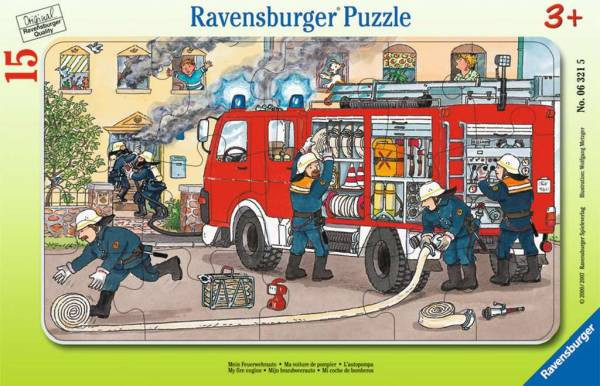 Ravensburger Puzzle | Mein Feuerwehrauto | 15 Teile