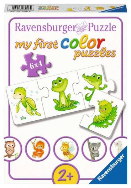 Ravensburger | Mein 1. Farbpuzzle Tiere  6x4p