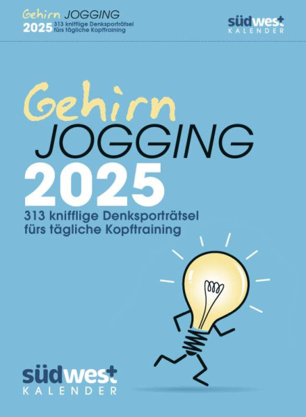 Südwest | Gehirnjogging 2025 - 313 knifflige Denksporträtsel fürs tägliche Kopftraining - Tagesabreißkalender zum Aufstellen oder Aufhängen | 