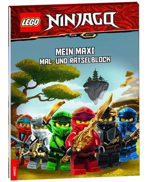 AMEET Verlag | LEGO® NINJAGO® – Mein Maxi Mal- und Rätselblock | 