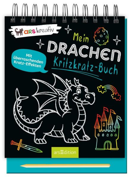 arsEdition | Mein Drachen-Kritzkratz-Buch