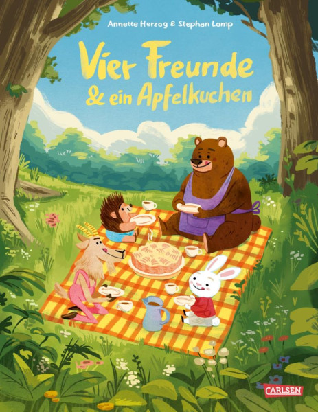 Carlsen | Vier Freunde und ein Apfelkuchen | Herzog, Annette