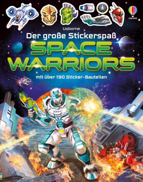 Usborne | Der große Stickerspaß: Space Warriors | Tudhope, Simon