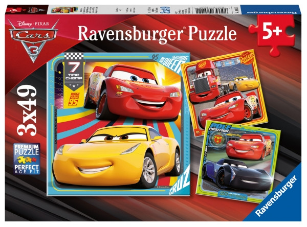 Ravensburger Puzzle | Bunte Flitzer | 3x49 Teile