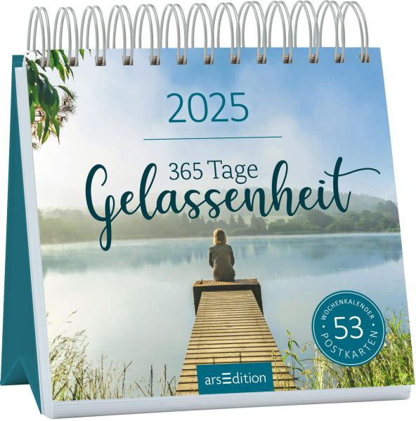 arsEdition | Postkartenkalender 365 Tage Gelassenheit 2025 | 