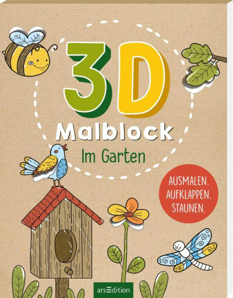 arsEdition | 3D-Malblock  Im Garten | 